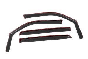 Ram 1500 TRX Side Window Deflectors - Rough Country - In Channel Rain Guard - '21-'24